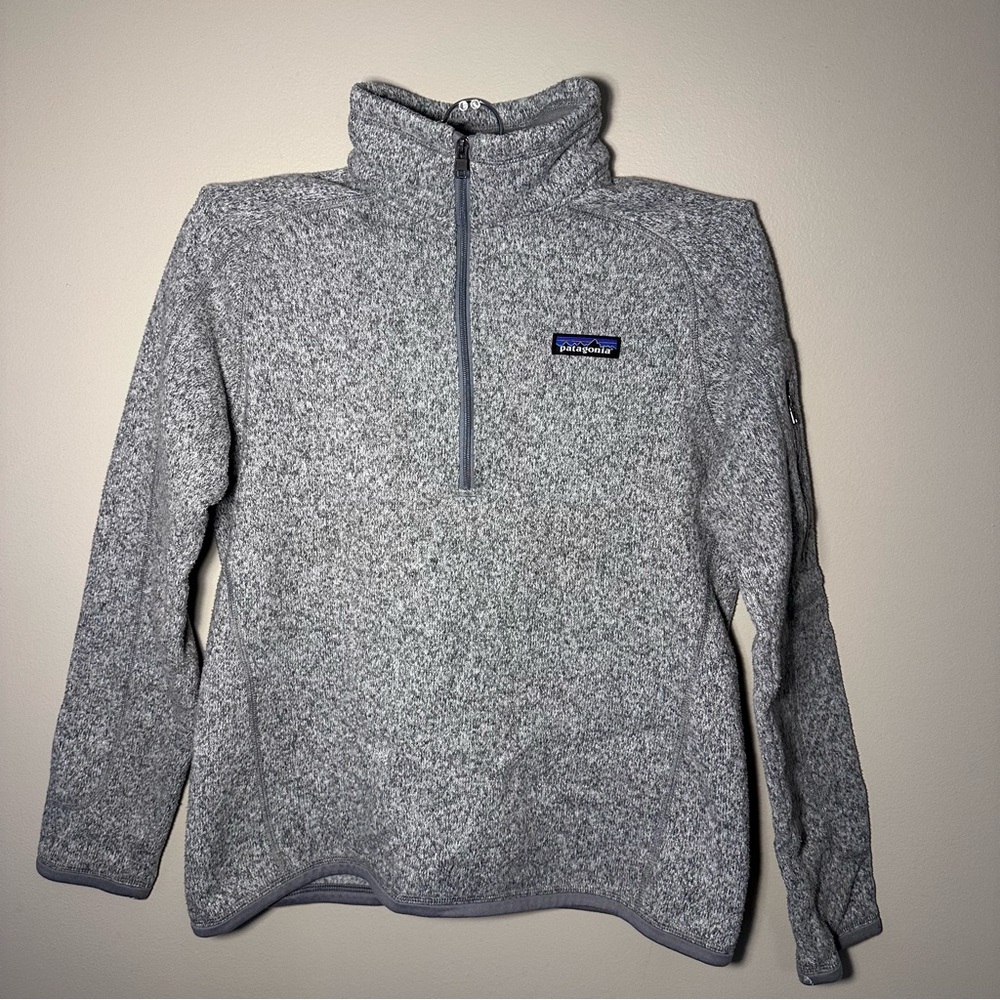 Patagonia Heathered Gray Fleece Pullover